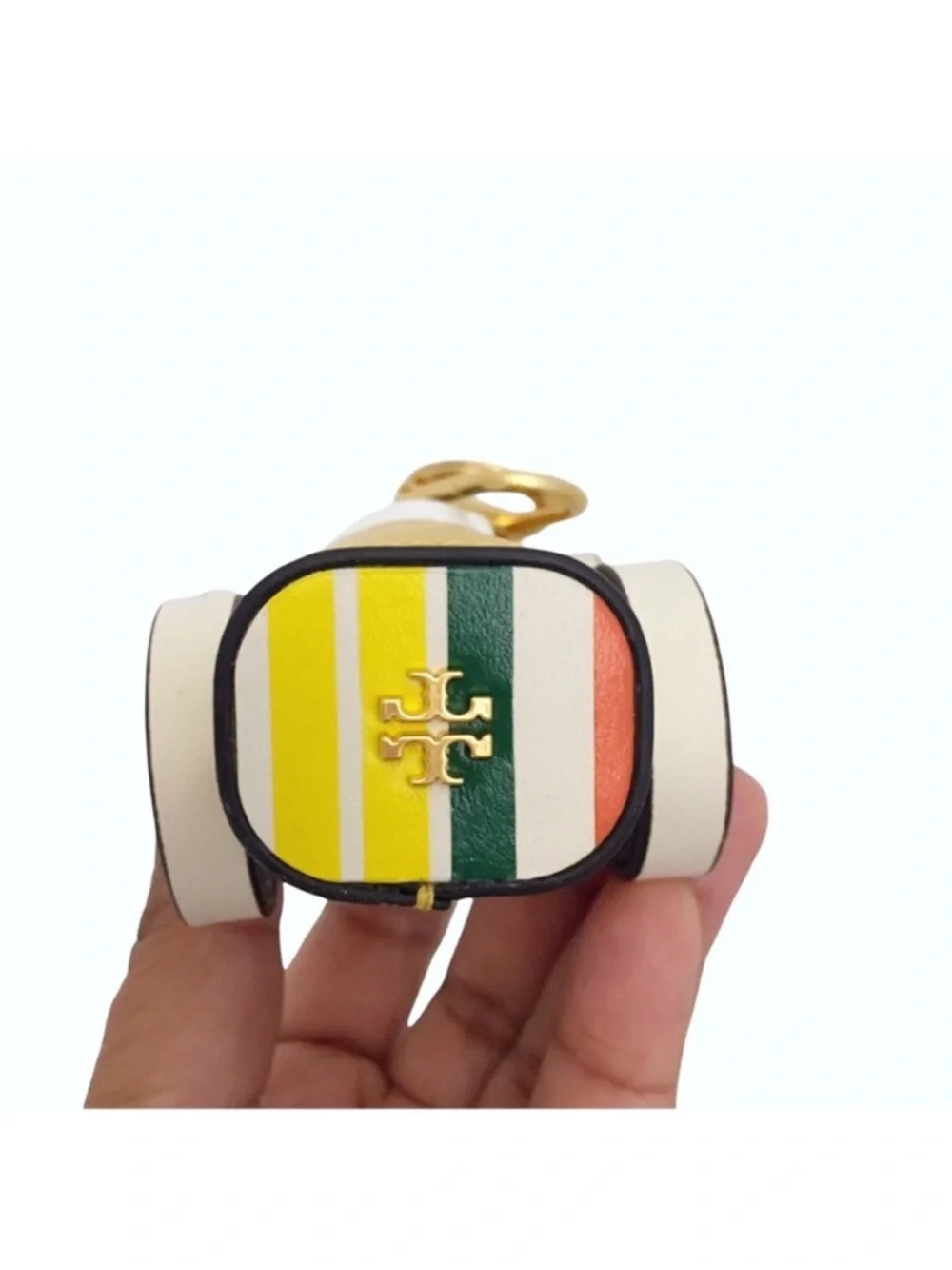 Tory Burch Mustard Yellow Convertible Car Key Ring